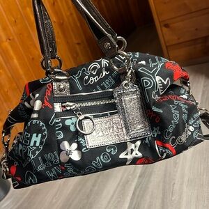 Authentic Coach Poppy Graffiti Bag